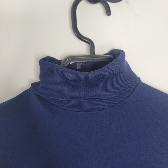 Vintage Danskin navy blue turtleneck bodysuit in size Large - Picture 3 of 7